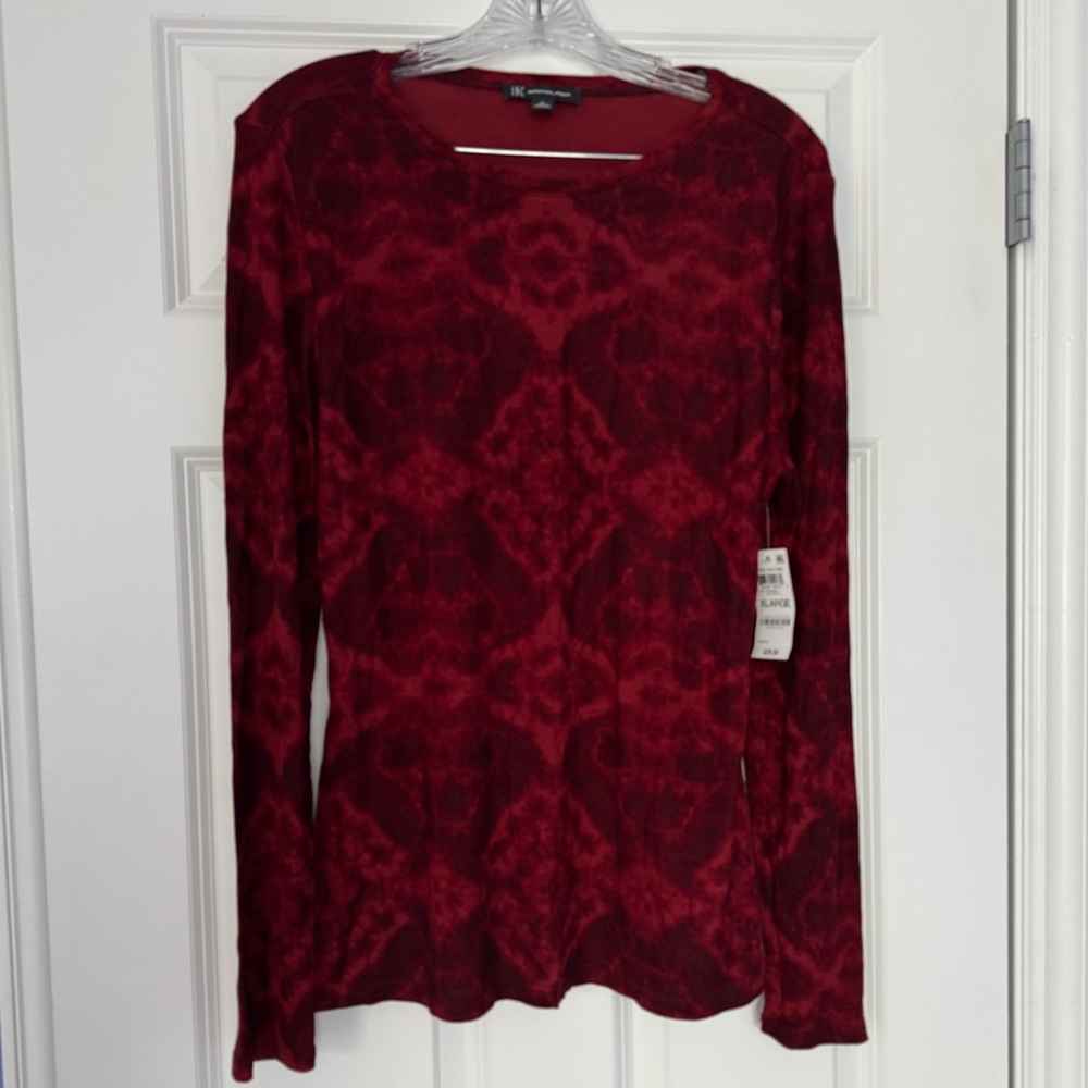 INC Long-Sleeve Knit Top